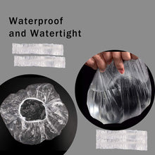 Load image into Gallery viewer, 100 PCS THICK DISPOSABLE SHOWER CAPS

